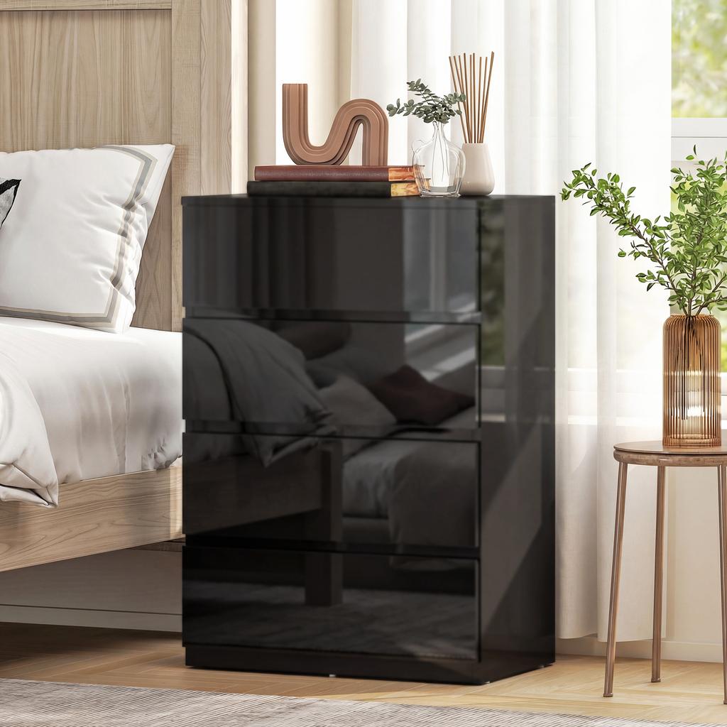 Chest Of Drawers 4 Drawer Storage Cabinets Modern Dresser Storage Drawer Unit For Bedroom