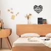 Continuous Line Metal Heart Wall Art, Abstract Sculpture Romantic Home Decor, Love Symbol Gift for Valentine's Day Christmas Wedding