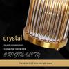 American Crystal Wall Lamp: Minimalist Nordic Stainless Steel Fixture for Living Rooms, Staircases, and Bedrooms.