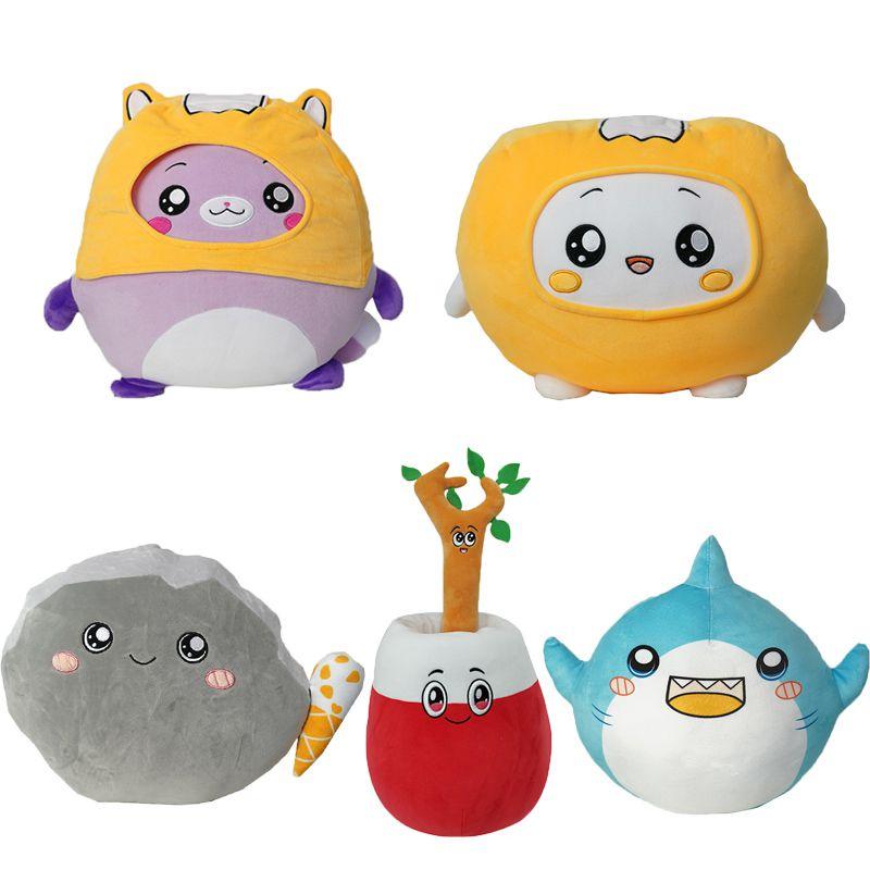 Lankybox Foxy Boxy Shark Rocky Sticky Plush Toys Maximum Softness And Comfort