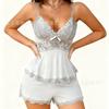 Sex pajamas sexy suspenders shorts sex underwear women's seduction lace loungewear