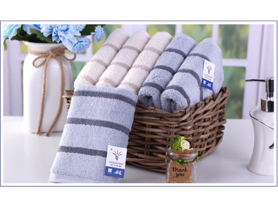 Golden Number Cotton High-Low Pile Check Face Towel - Soft, Absorbent, Couple & Family Style