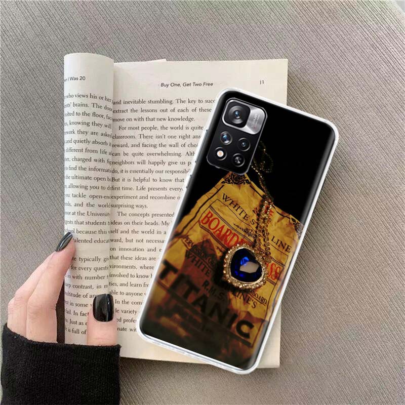 T-Titanics Movie Phone Case For Redmi Note 13 12 Pro Plus 14 15 Pro 5G 11 11T 11E 11S 10 Pro 10S 9 9S Cover Cell Clear TPU Capa