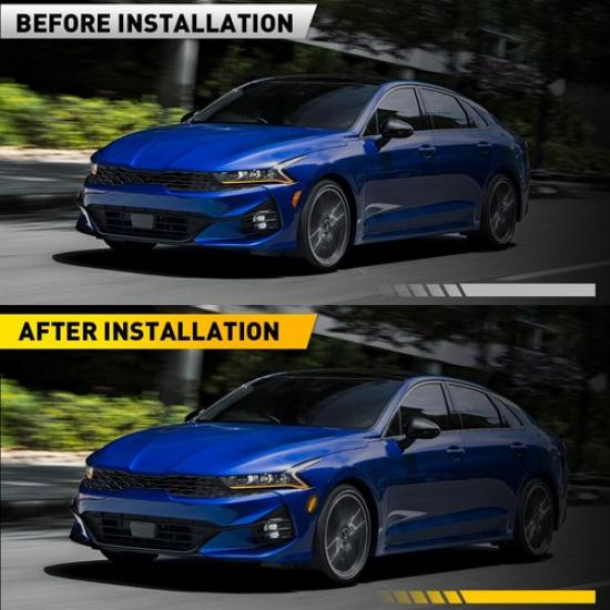 Smoked 2PCS Lens LED Marker Side Amber Fender Light Front -2024 For Kia K5