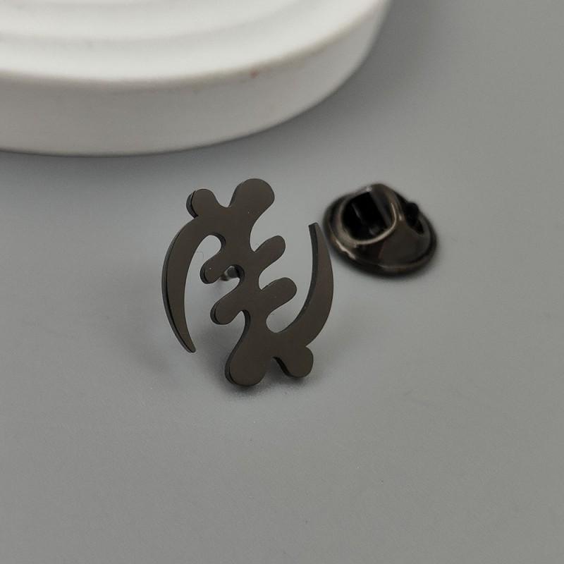 Fengzi Brooch Cufflinks Autumn Hot Item Creative Personality Cutting Design Stainless Steel Material Exquisite Accessories