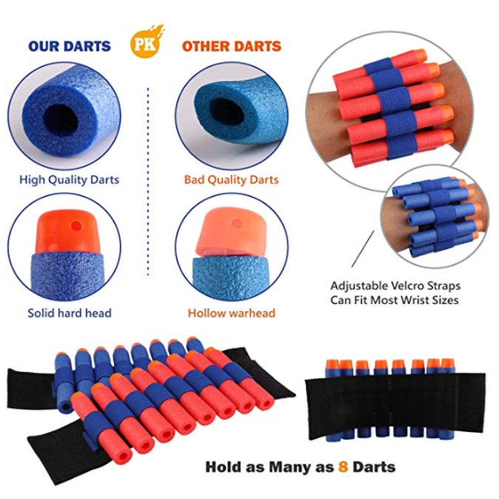 Taktische Kinderweste Set Nerf Guns Serie Nachfüllpfeile Nachladeclips Taktische Maske Armband und Schutzbrille Nerf Weste Spielzeug