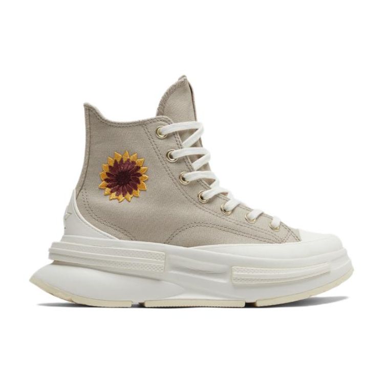 Converse Buty Run Star Legacy CX Platform High Festival Florals Uniseksowe trampki Szare Beach-Stone Egret A05004C