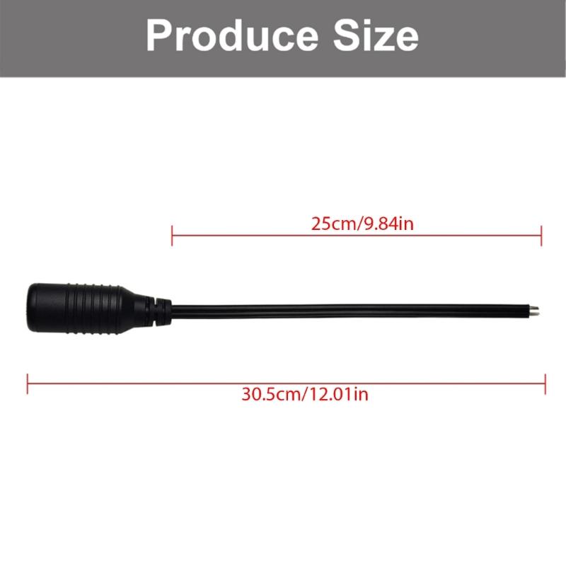 Full Length 35cm Motorcycle Power Socket Cable Female DIN Plug Cord Compatible for MERIT Charging Port