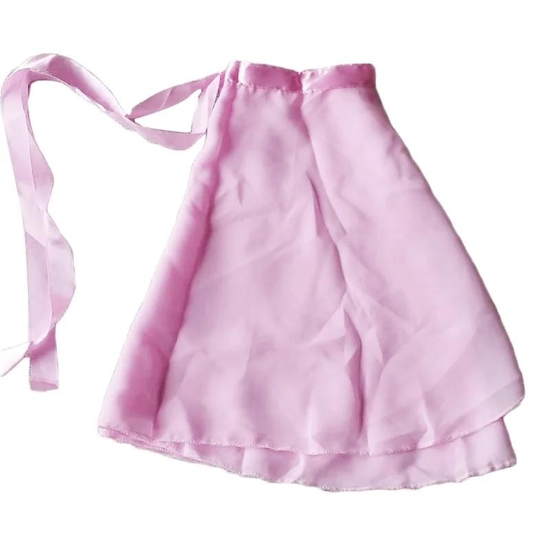 

1 шт. взрослый женский шифоновый балетный купальник накидка шарф юбка танцевальное платье 4 цвета child розовый