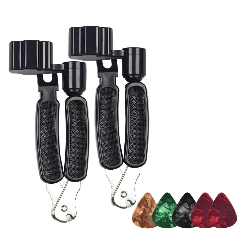 Professional Guitar Maintenance Tool Set Includes String Winder Pin Remover And 5 Picks Multifunction Guitar Peg Winder 1
