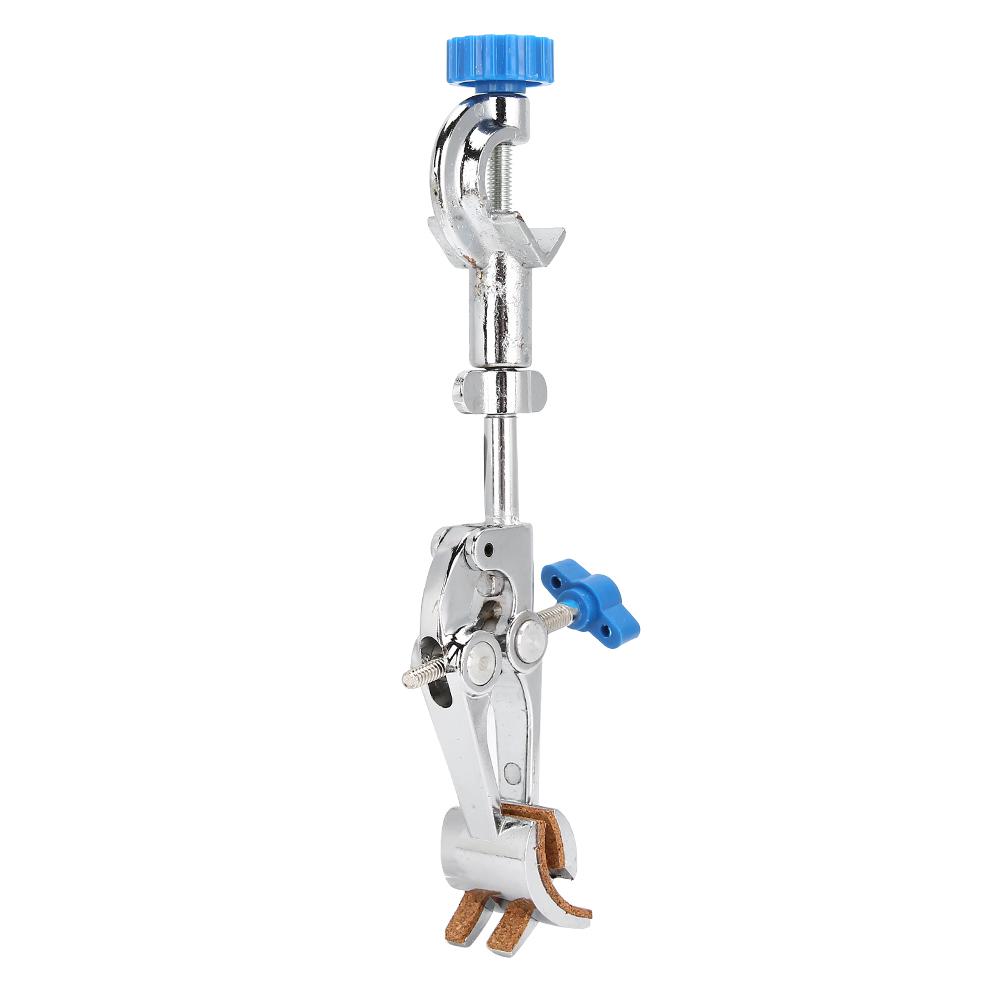 

Зажим для колбы с длинной ручкой, 4-х зубчатый, многофункциональный, с регулируемым направлением, лабораторный металлический держатель