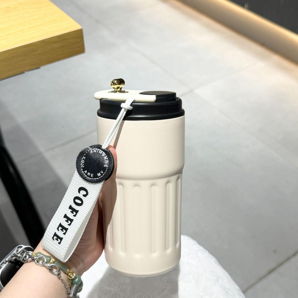 Xianwen coffee cup thermos cup male and female students tea cup stainless steel cup