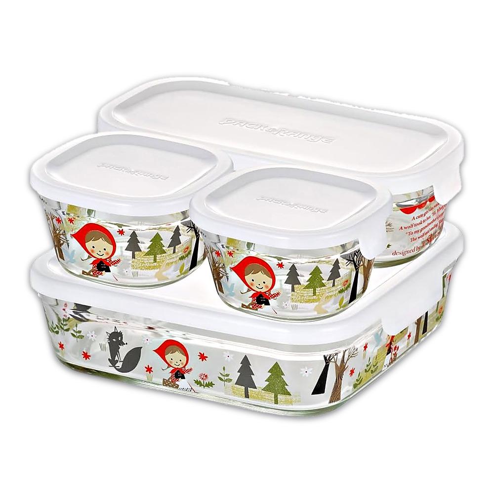 iwaki Pack & Range Square Glass Food Storage Containers Heat Resistant Microwave Safe PS-PRN-11W