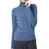 Women's Casual And Fashionable Knitted Pile Collar Solid Color Long Sleeved Top