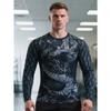 Men's 3D Printed Long-sleeved T-shirt, Comfortable, Breathable and Versatile Men's Top