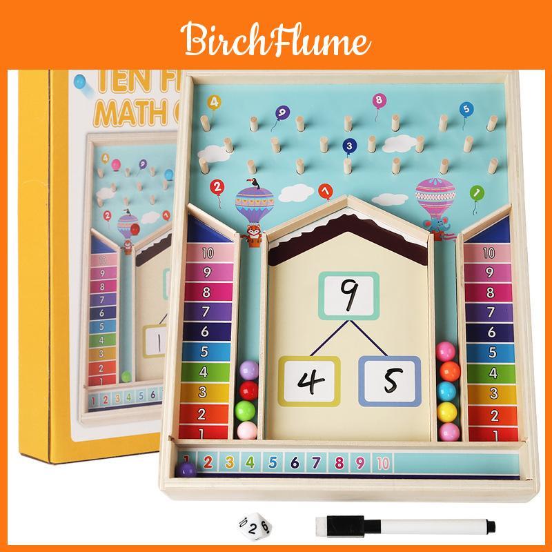 Wooden Number Decomposition Toy For Kids Educational Math Game For Early Learning And Brain Development