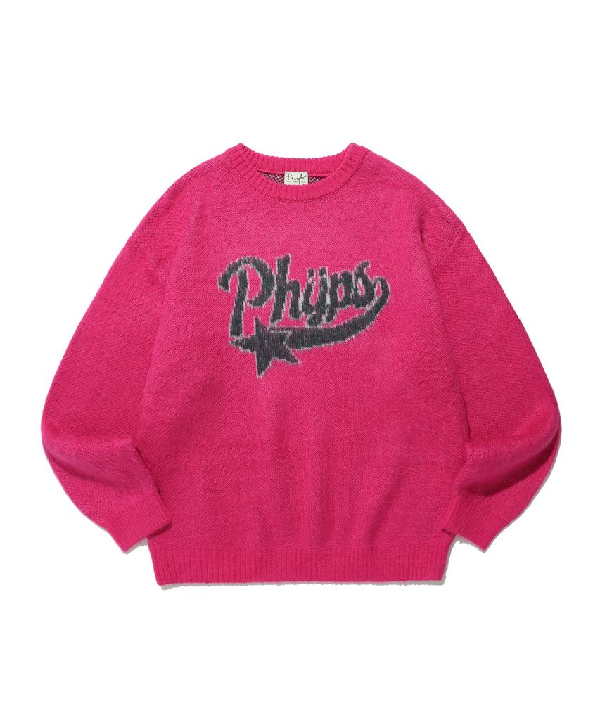PHYSICAL DEPARTMENT Startail Brushed Knit_Hot Pink