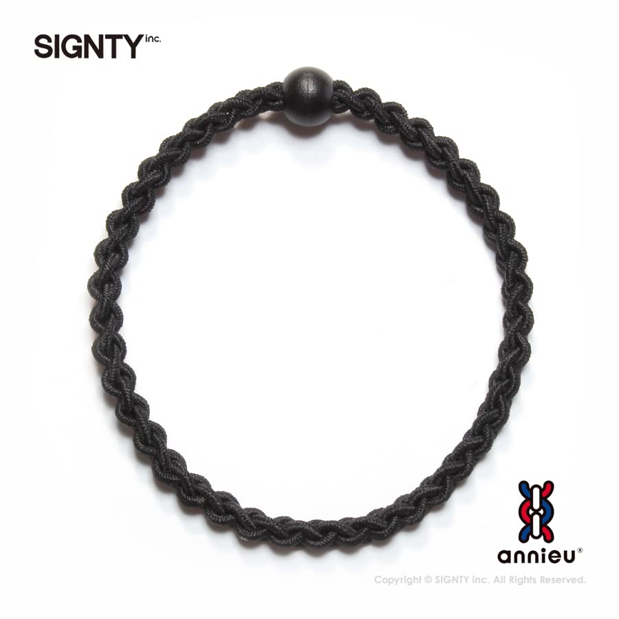Annieu Hair Tie Accessory Bracelet Designed Hairstylist (Black)