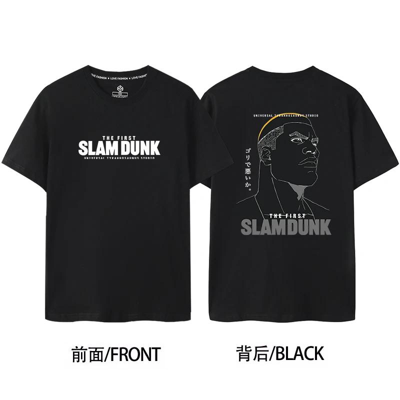 Slam Dunk Master Sakuragi Flower Path SHOHOKU Team Jersey Short Sleeved Men's&women's Pure Cotton Basketball T-shirt 71105