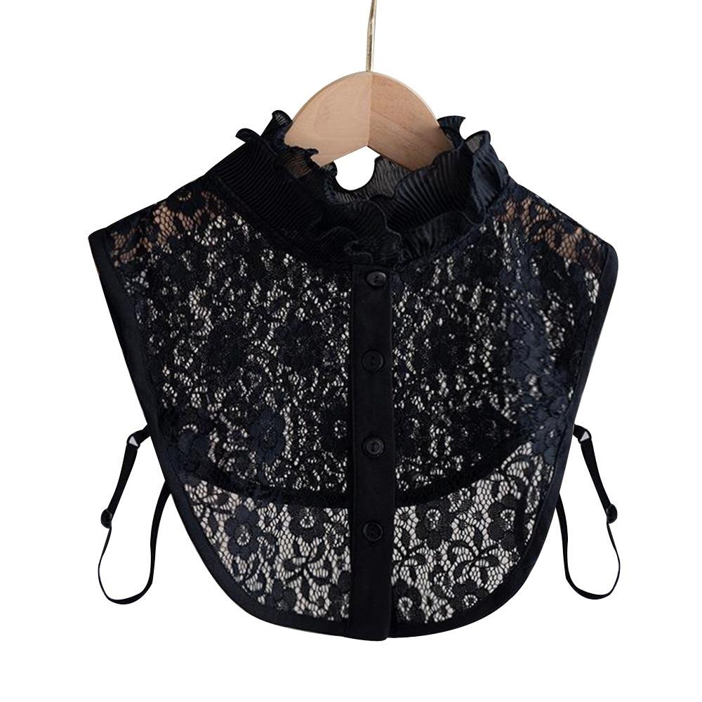 White Black Fake Collar Detachable Neckline Clothes Accessory False Collar  Women Girls