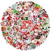 10 30 50 100PCS Cartoon Cute Santa Claus Christmas Graffiti Stickers Scooter Laptop Guitar New Year Decoration Decals Sticker F5