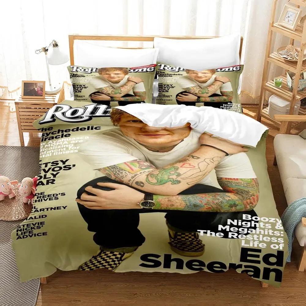 

Sheeran 2014 Ed For Teen Bedroom 3D Print Duvet Cover Set Queen King Size Bed Linen Duvet Cover Bed Set Quilt Cover Pillowc EU single(135x200cm)