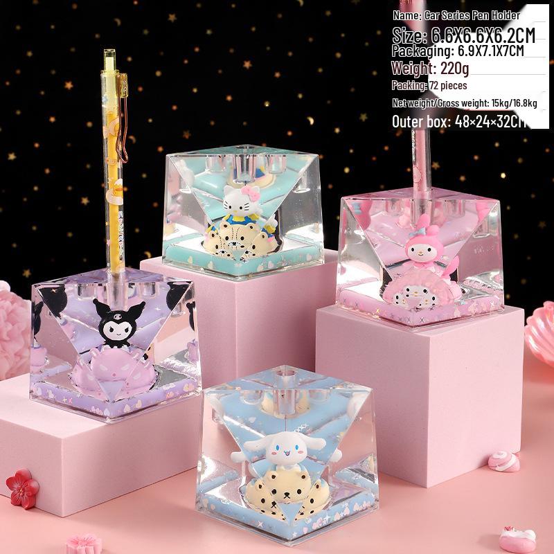 Panda Glitter Liquid Motion Hourglass - Decompression Toy & Acrylic Decoration Gift
