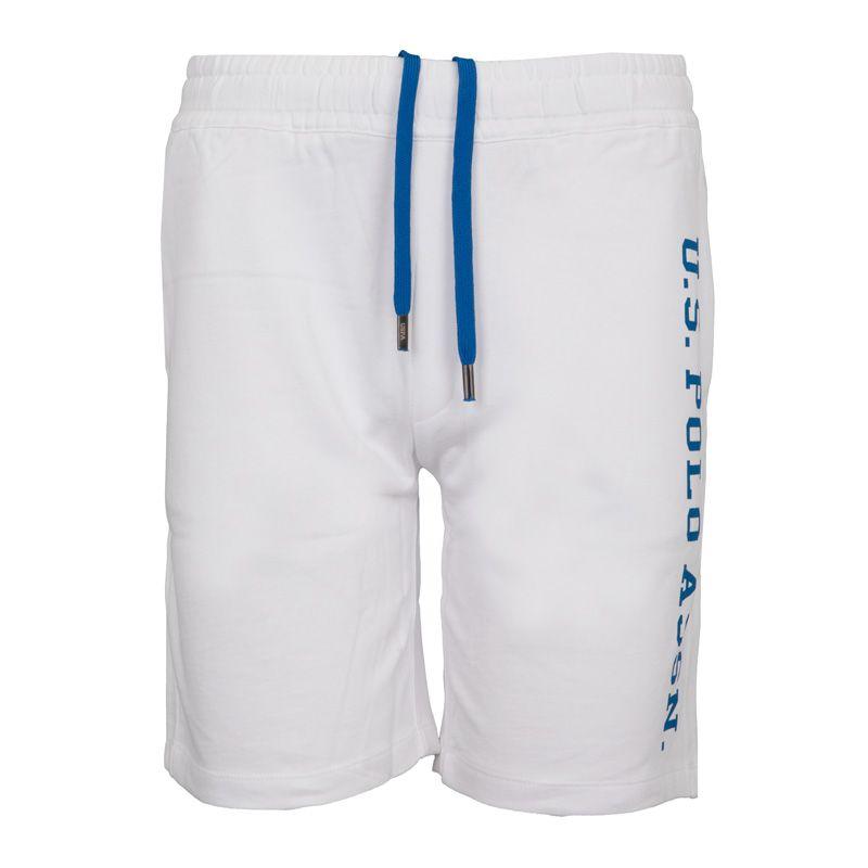 Sportshorts i bomull med stor logotyp Herr US POLO