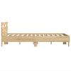 Bed Frame with Headboard Sonoma Oak Finish 120 x 200 cm Engineered Wood