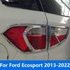 For Ford Ecosport 2013 2014 2015 2016 2017 2018     Chrome Rear Light Lamp Cover Trim Foglamp Bezel Accessories