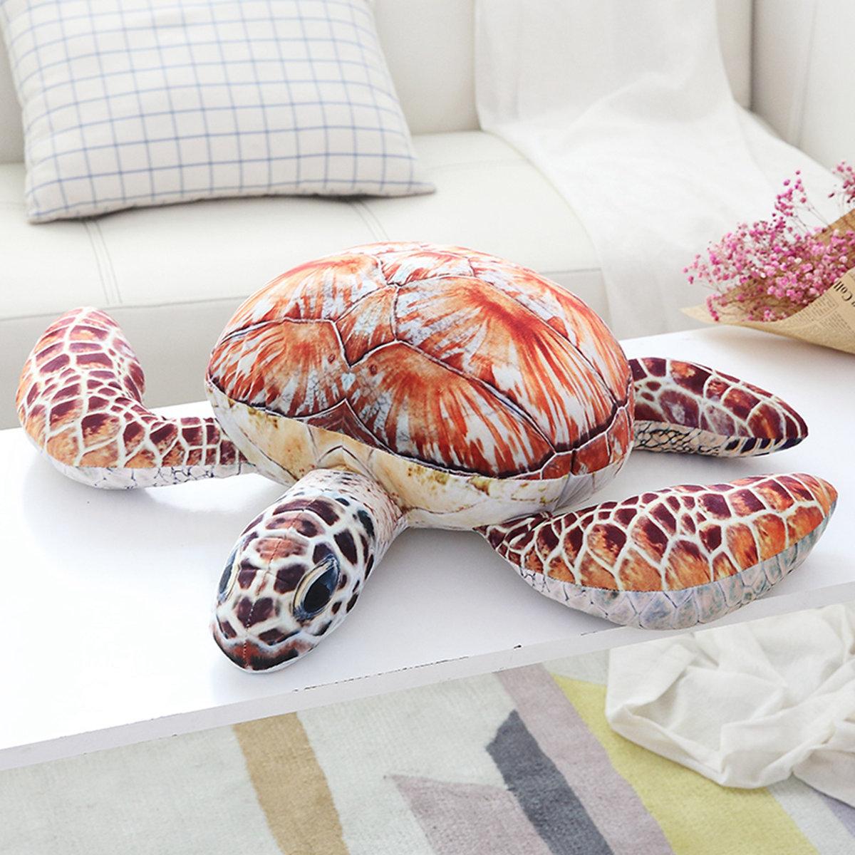 

Simulated turtle plush toy turtle doll throw pillow boy small pillow girl cute doll seat cushion 25cm оранжевый