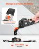 VEVOR Retractable Ratchet Straps, 25.4 mm x 3 m, Tie Down Straps with S Hooks, 544 kg Break Strength, 4 Soft Loops, Tie Down Ratcheting for Moving