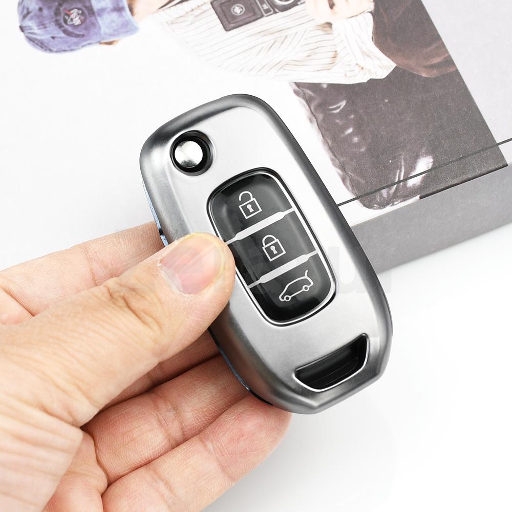 2/3 Buttons Tpu Key Case Car Key Cover For Renault Arkana Sandero Stepway Logan Twingo Kwid Trafic Clio Kadjar Clio 5 Captur