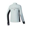 FILA Fitted Striped Stand Collar Long Sleeve T-Shirt Women Tops A11W513222FZB
