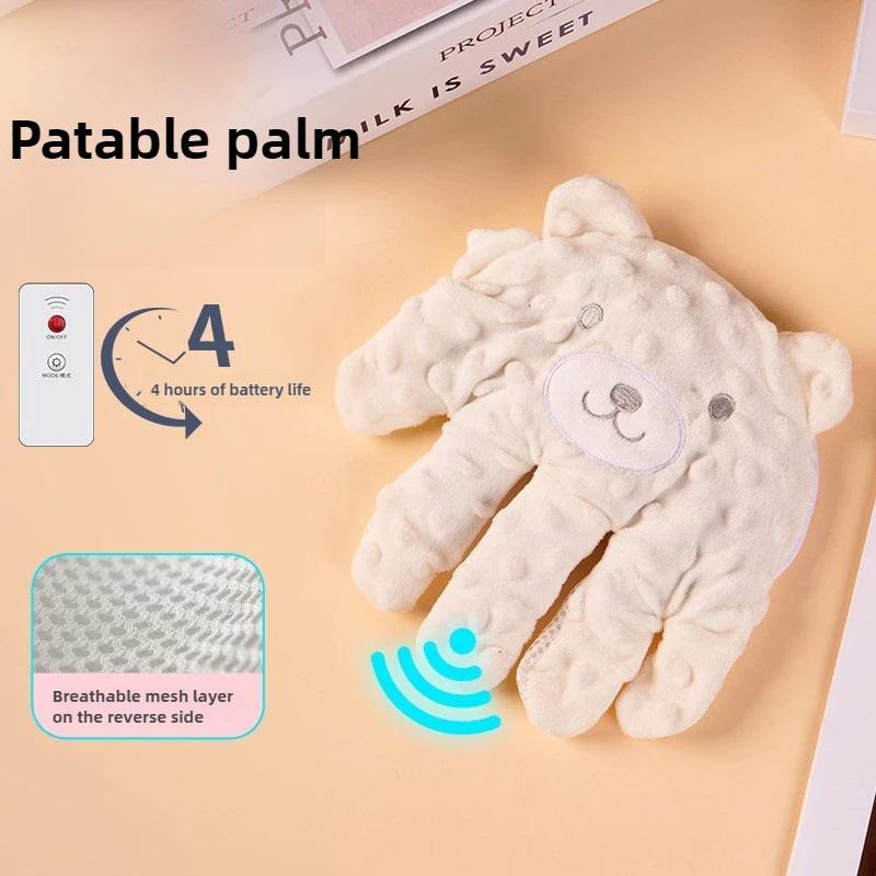 New Type Baby Soothing Palm Soft Electric Baby Sleeping Palm Cartoon with Remote Control Newborns Soothing Pillow