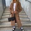 Minimalist Long Sleeve Turn-Down Collar Woolen Coat for Women - Autumn/Winter 2023 Bestseller