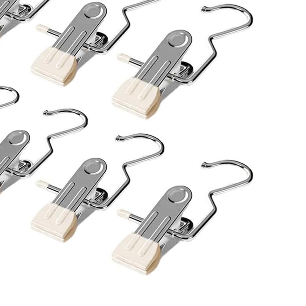 10/30/50 Stück Hut Hosen Socken Handtuchklemmen Rutschfeste Wäscheklammern Edelstahl Multifunktional für Innen Außen Trocknen