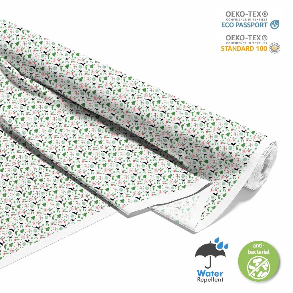 Outdoor Decorative Fabrics Oxford - Christmas Holidays Motif | Dx1874