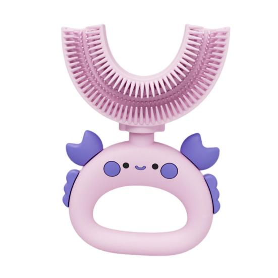Practical Cute Shape Multifunctional Baby Toothbrush U-shaped Kids Whitening for Household