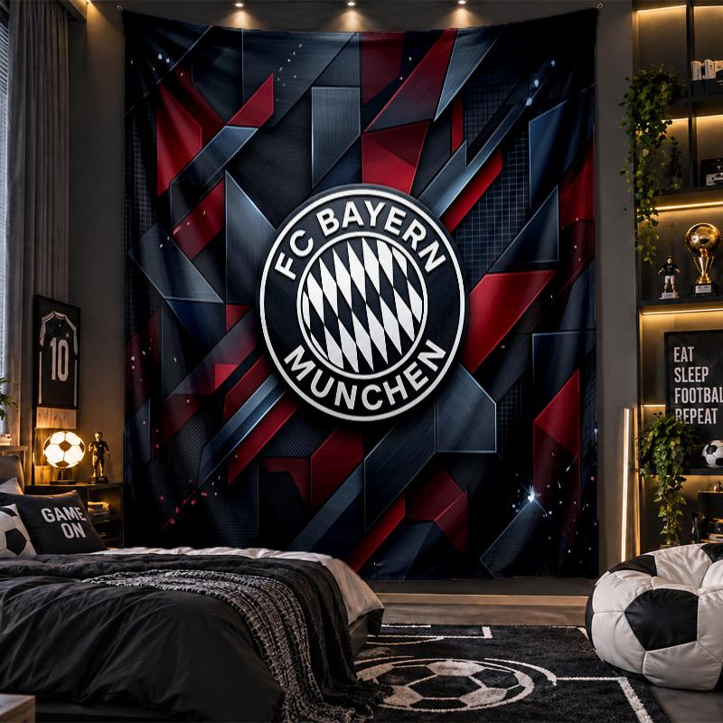 Arazzo da Appendere alla Parete Tessuto con Stampa del Bayern Monaco per Soggiorno Camera da Letto Decorazione per la Casa
