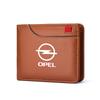 Czsvdy1 Czprfz1 Car Purse Driver License ID Credit Card Leather Wallet For Opel Astra GTC Insignia Antara Meriva Zafira Auto Emblem Accessories