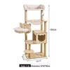 Multifunctional Cat Tree: Climbing Frame, Bed, Scratching Post, Jumping Platform, Large Villa, Capsule, Space-Saving