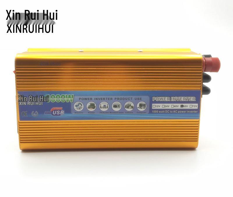 Elektrofahrzeug-Batterie-Wechselrichter 48V/60V/72V auf 220V 1000W Stromwandler für Autos
