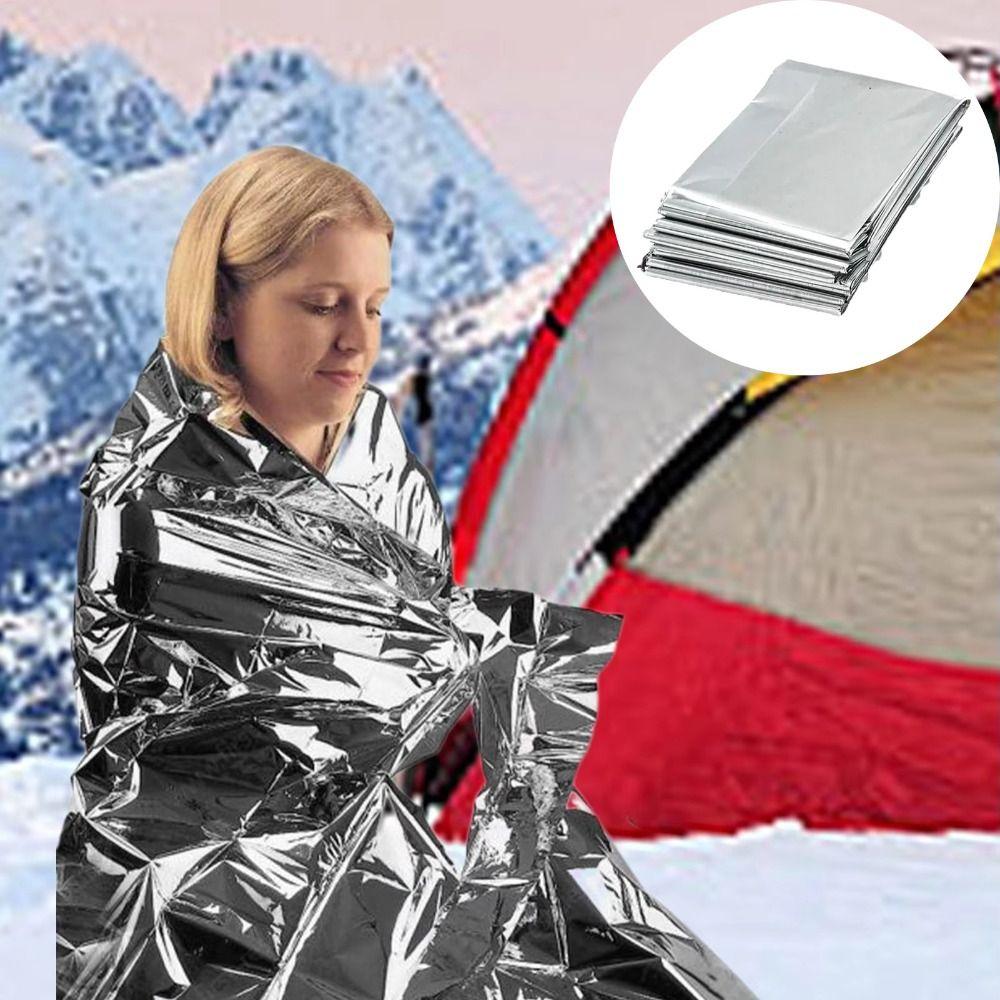 Emergency Kit Windproof Thermal Blanket Portable Waterproof Foil Blanket Lightweight PET Foil Space Blanket Outdoor Survival