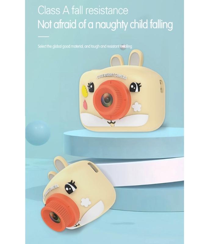 H9S Child Friendly Digital Camera Easy To Use Kids Educational Toy Camera 2.0in IPS Screen 8.0X Zooming Support OTG