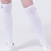 DOYOUKNOWMC ALL SEASON Einfarbige weiße Overknee-Socken