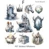 20pcs/pack Dark Witch PET Stickers Collage Vintage Scrapbooking Materials Decor Junk Journal DIY Sticker Stationery
