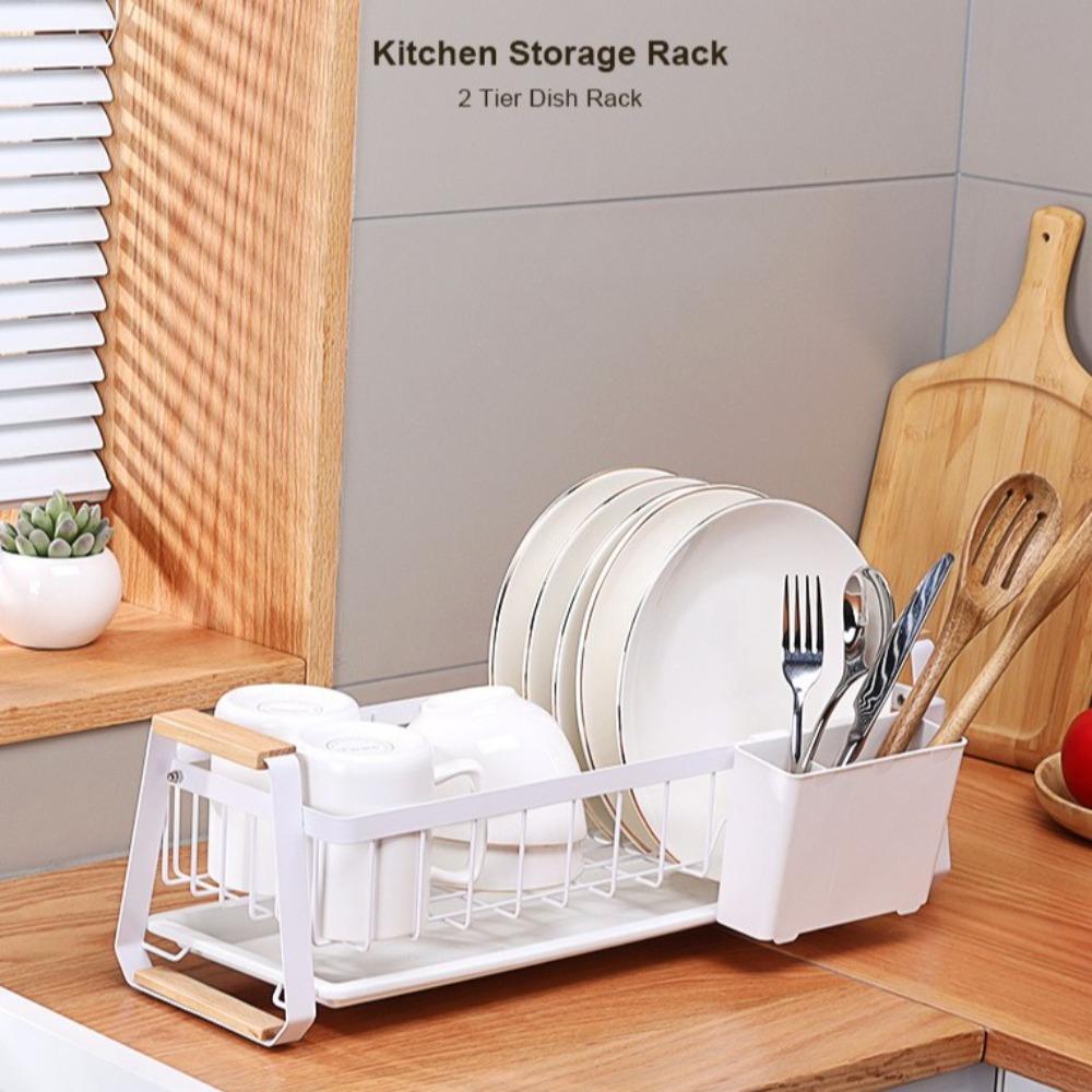 Detachable Kitchen Dish Rack Large Capacity Tableware Storage Rack Kitchen Organizer  RV