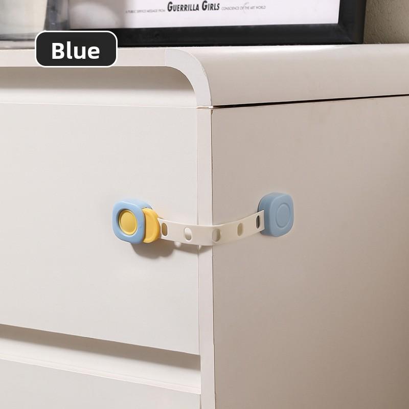 

Anti Opening Child Safety Lock, Drawer Buckle, Baby Anti Pinch Cabinet Lock, Refrigerator Door Lock Hardware синий