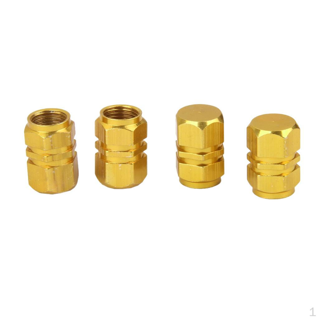 Air Valve Caps for Cars And Bikes - Pack of 4 9mm